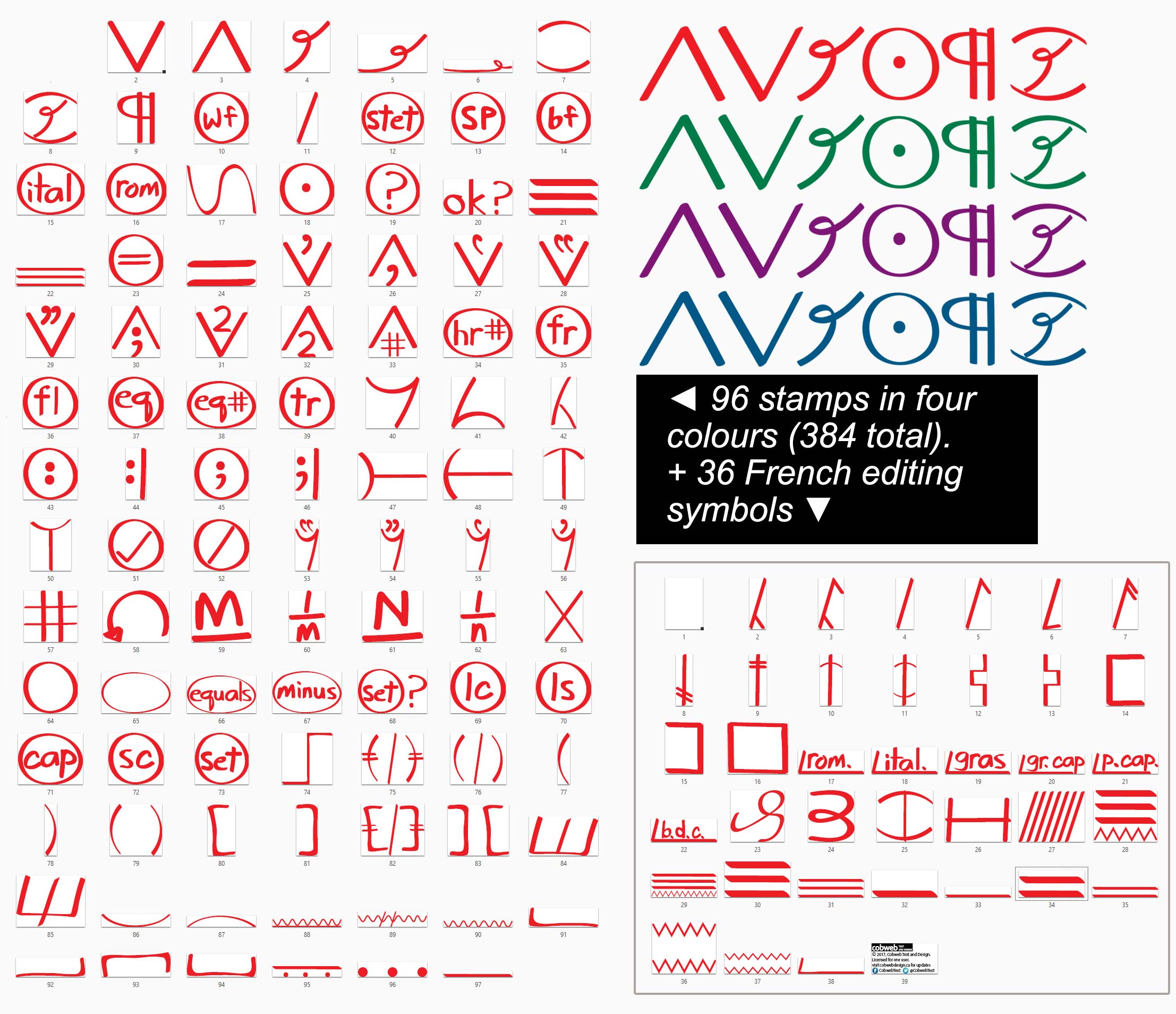 Image of cobweb stamp set